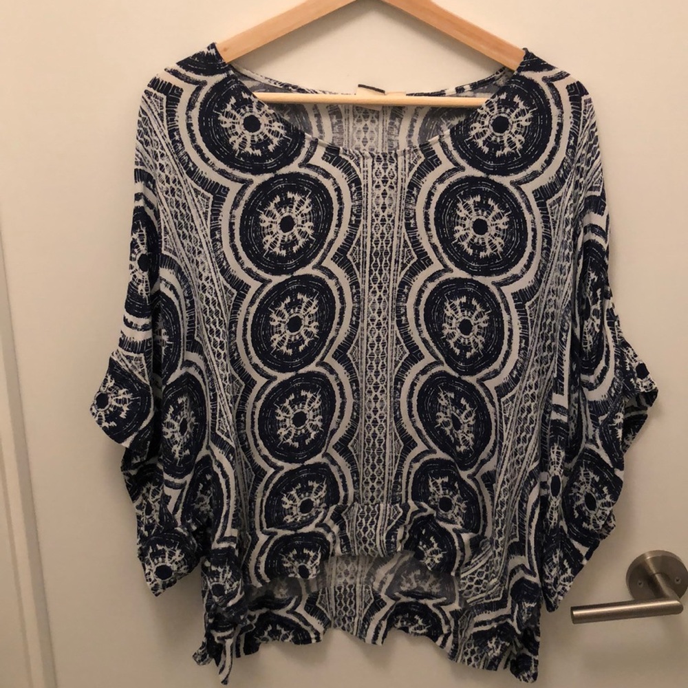 Roxy Blue Tie Dye Look Shirt